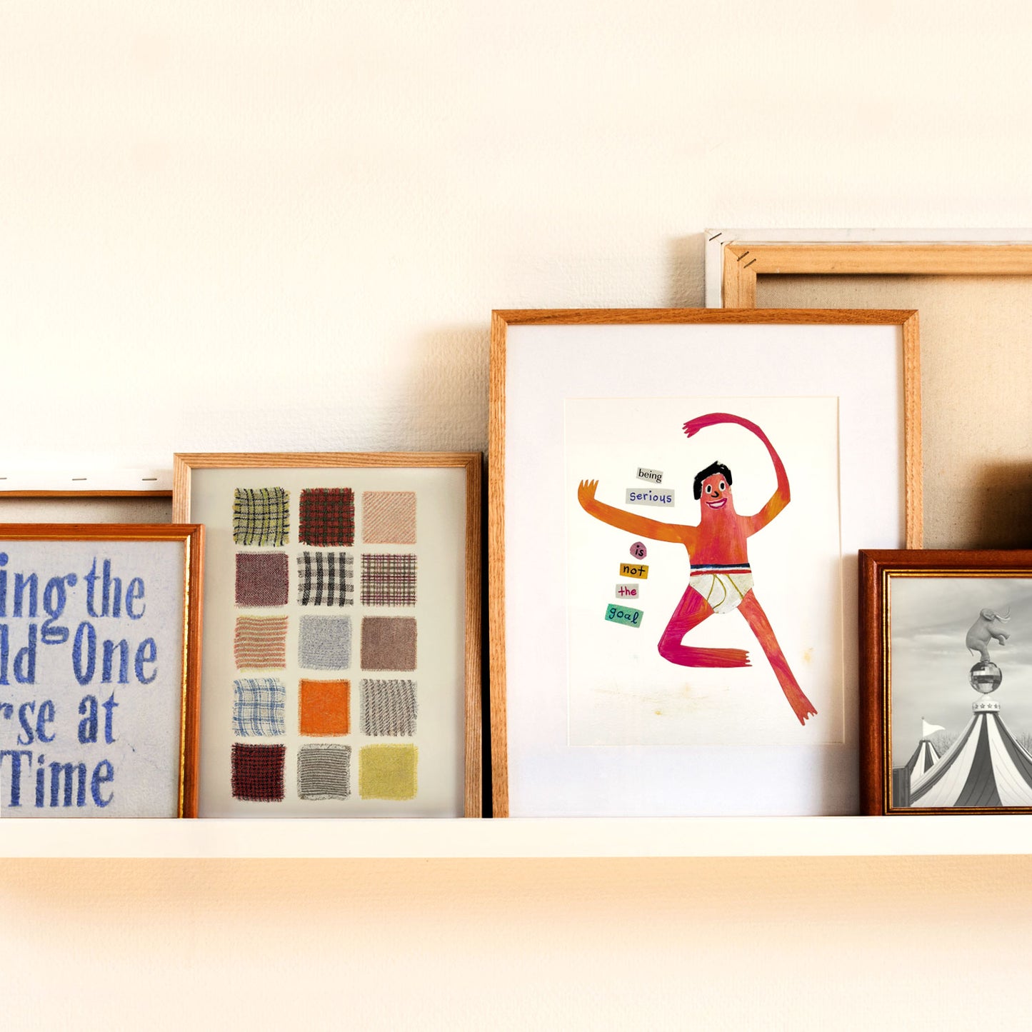 "Being Serious" Matted Print