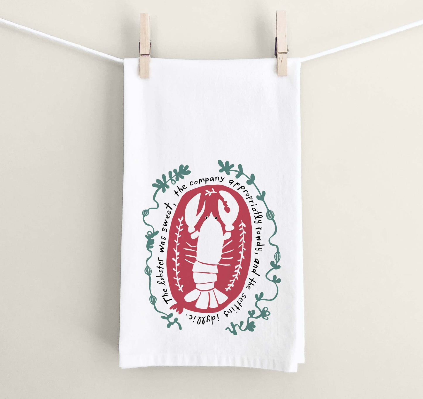 Sweet Lobster Tea Towel