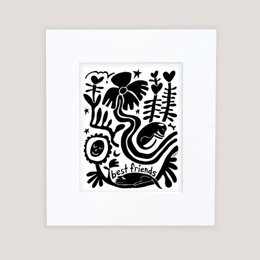 "Best Friends" Matted Print