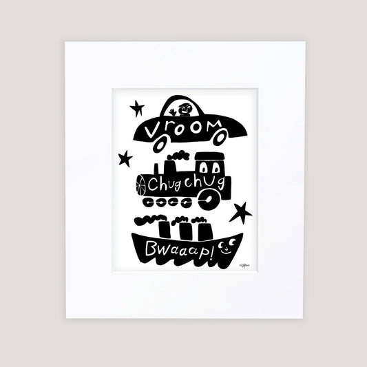 "Bwaap" Matted Print