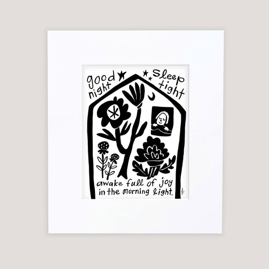 "Sleep Tight" Matted Print