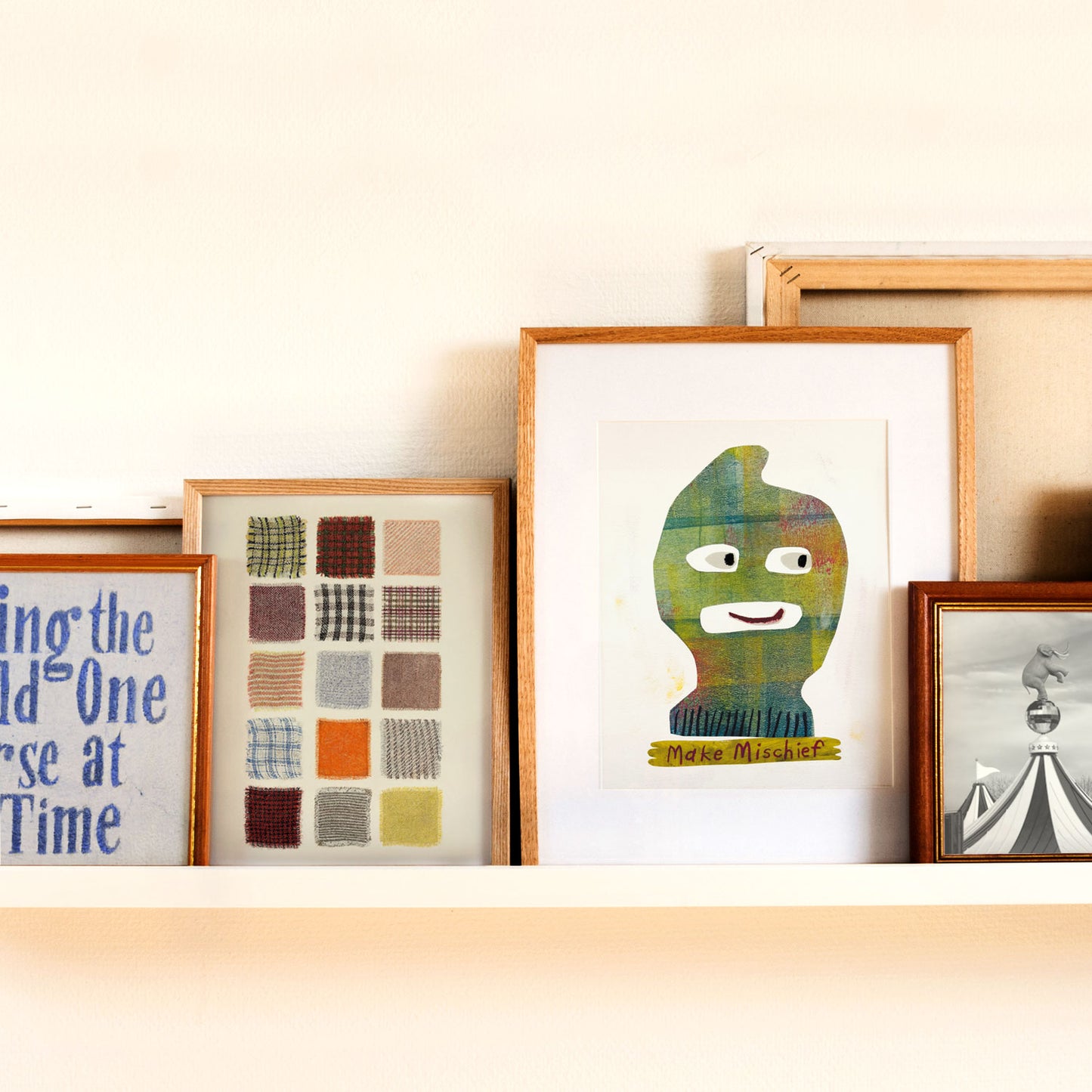 "Making Mischief" Matted Print