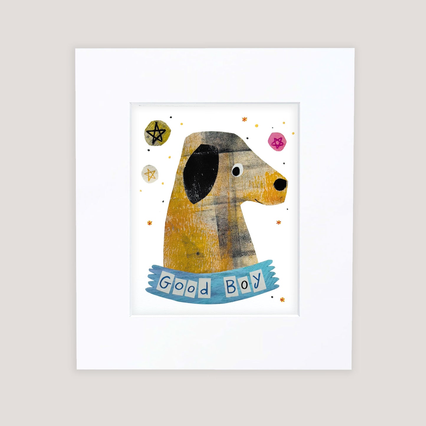 "Good Boy" Matted Print