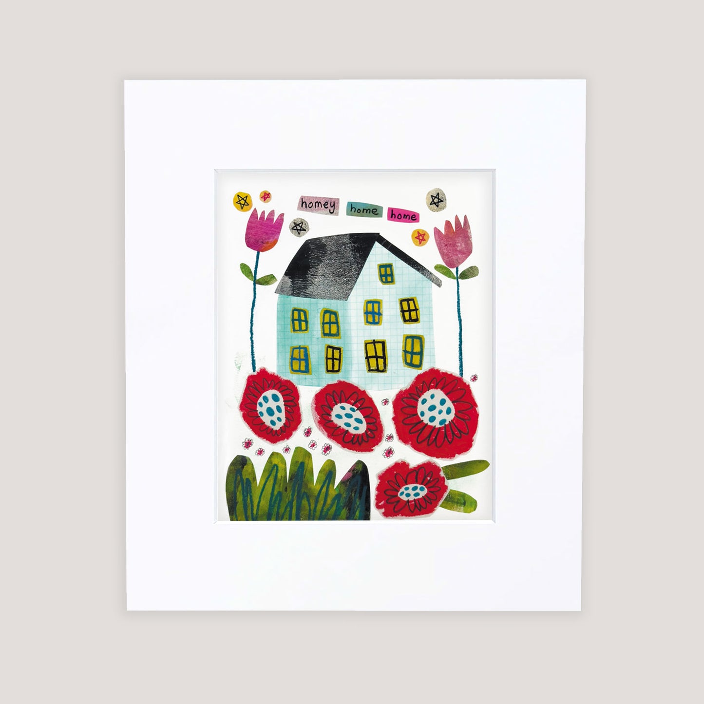 "Homey Home" Matted Print