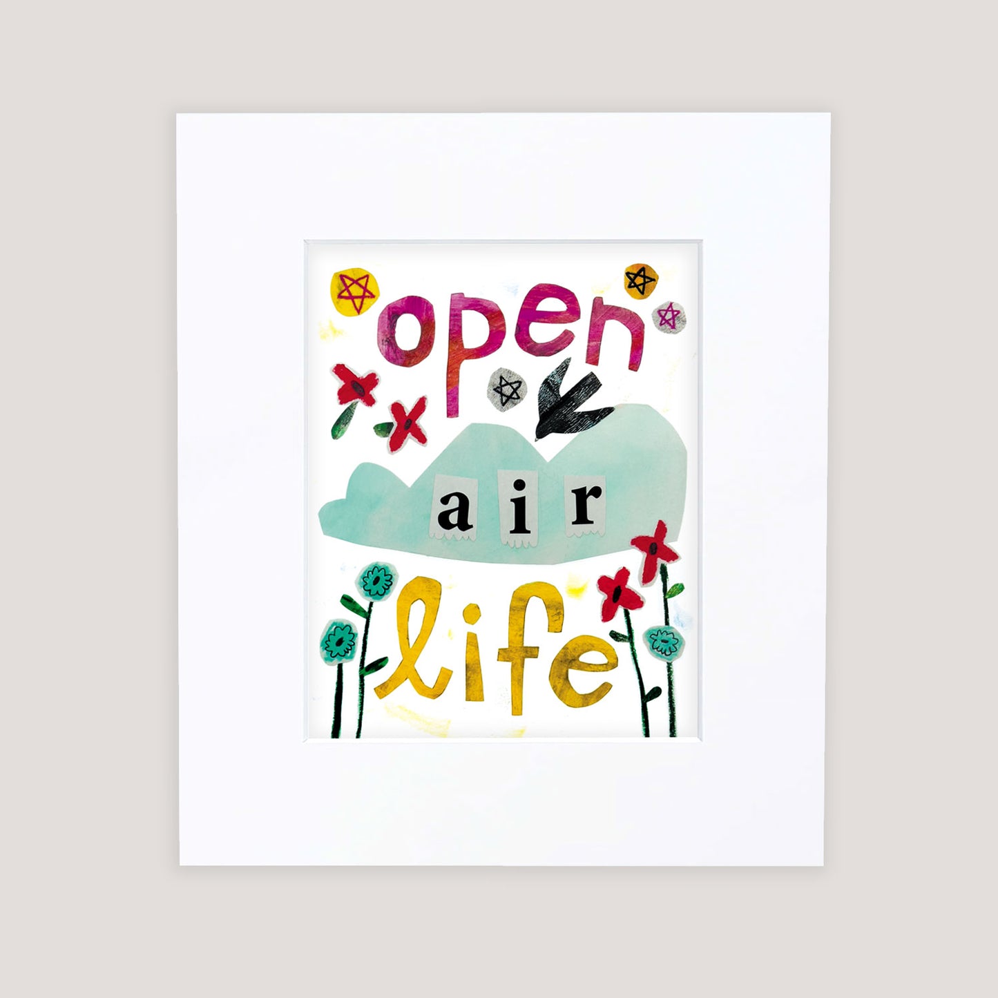 "Open Air Life" Matted Print
