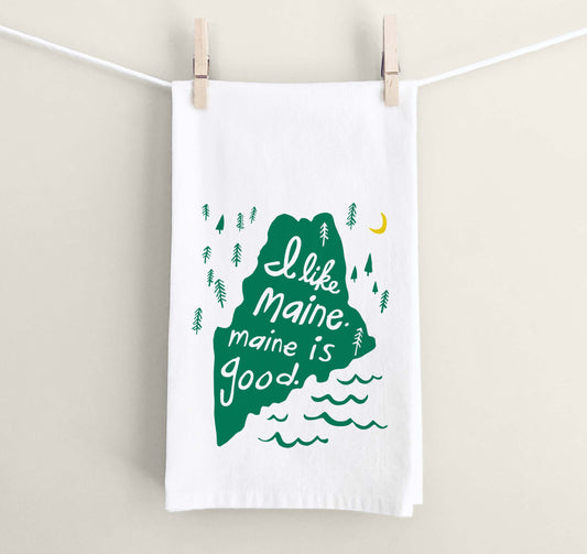 I Like Maine Tea Towel