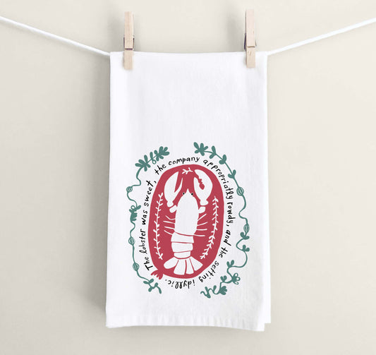 Sweet Lobster Tea Towel